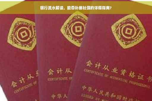 银行流水解读，能否补缴社保的详细指南?