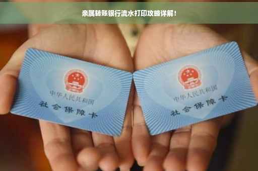 亲属转账银行流水打印攻略详解！
