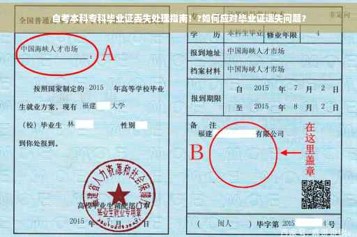 自考本科专科毕业证丢失处理指南！?如何应对毕业证遗失问题？