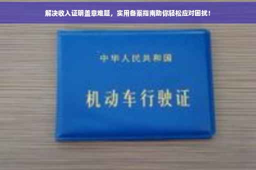 解决收入证明盖章难题，实用备案指南助你轻松应对困扰！