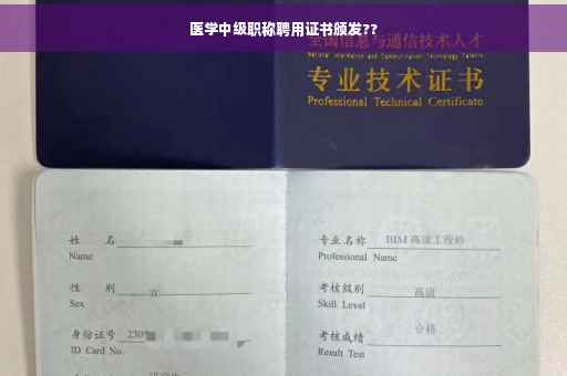 医学中级职称聘用证书颁发??
