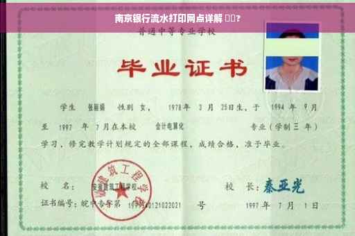 南京银行流水打印网点详解 ⚡️?