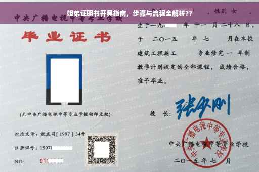 姐弟证明书开具指南，步骤与流程全解析??