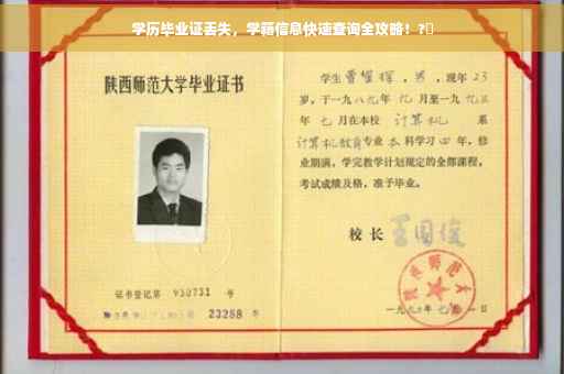 学历毕业证丢失，学籍信息快速查询全攻略！?✨