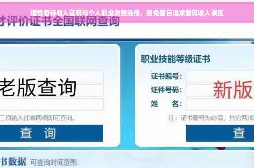 理性看待收入证明与个人职业发展选择，避免盲目追求睡觉收入误区