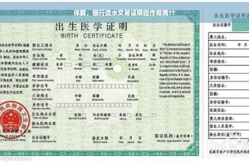 详解，银行流水交易证明操作指南??