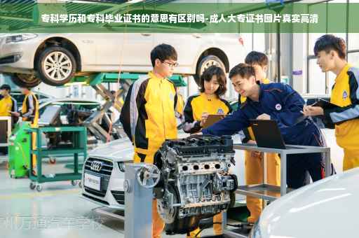 专科学历和专科毕业证书的意思有区别吗-成人大专证书图片真实高清