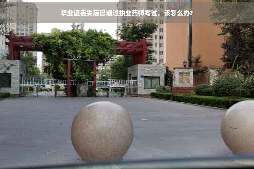 毕业证丢失后已通过执业药师考试，该怎么办？