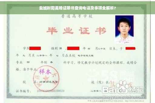 盐城射阳离婚证明书查询电话及事项全解析?