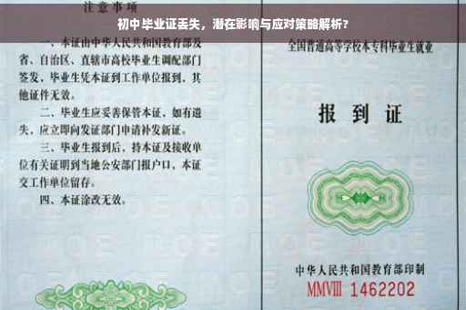 初中毕业证丢失，潜在影响与应对策略解析?