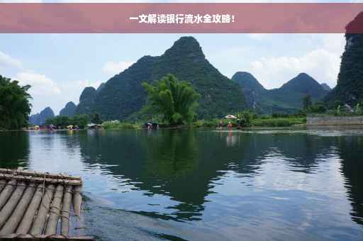 一文解读银行流水全攻略！