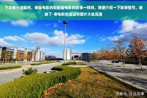 下女有小说版吗，老版电影的和新版电影的故事一样吗，顺便介绍一下故事情节，谢谢了-老电影毕业证书图片大全高清
