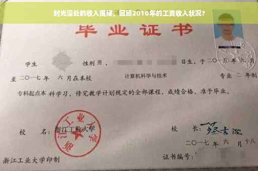 时光深处的收入揭秘，回顾2010年的工资收入状况?