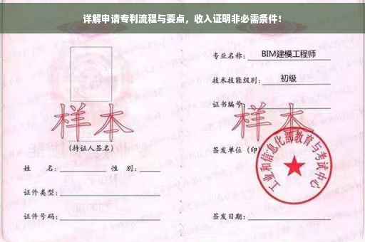 详解申请专利流程与要点，收入证明非必需条件！