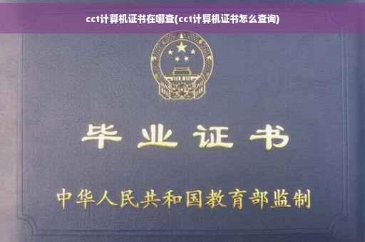 cct计算机证书在哪查(cct计算机证书怎么查询)