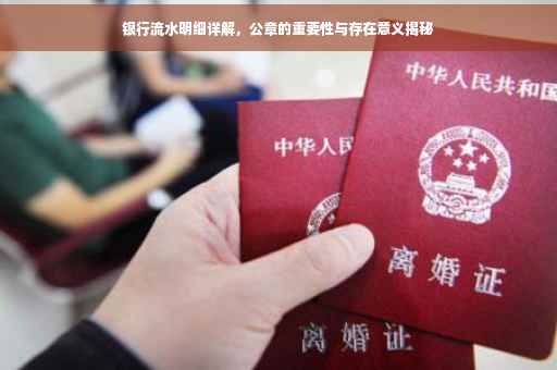 银行流水明细详解，公章的重要性与存在意义揭秘