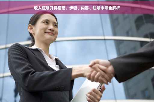 收入证明开具指南，步骤、内容、注意事项全解析