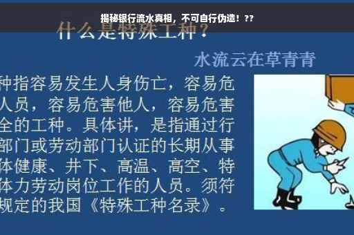 揭秘银行流水真相，不可自行伪造！??