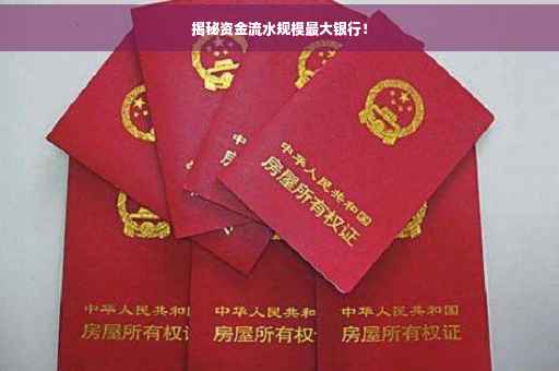 揭秘资金流水规模最大银行！