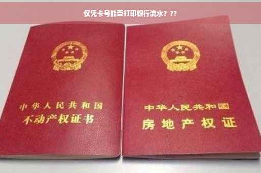 仅凭卡号能否打印银行流水？??