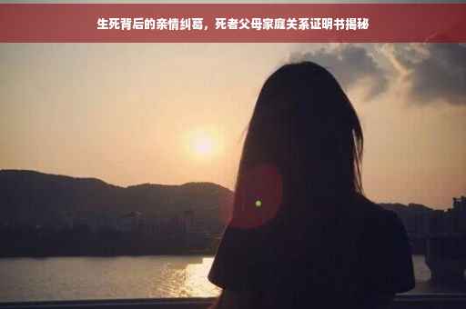 生死背后的亲情纠葛,死者父母家庭关系证明书揭秘 生死背后的亲情纠葛,死者父母家庭关系证明书揭秘