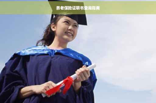 养老保险证明书查询指南