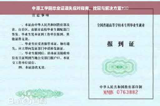 中原工学院毕业证遗失应对指南，找回与解决方案?⚡️