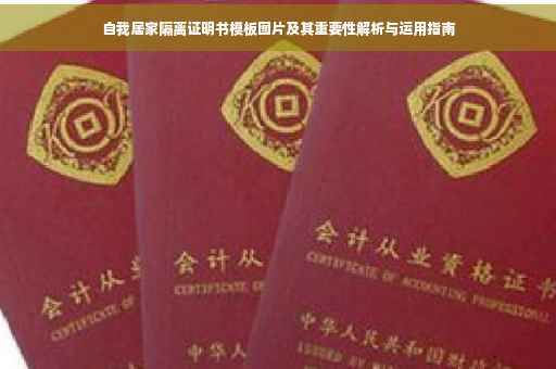 自我居家隔离证明书模板图片及其重要性解析与运用指南