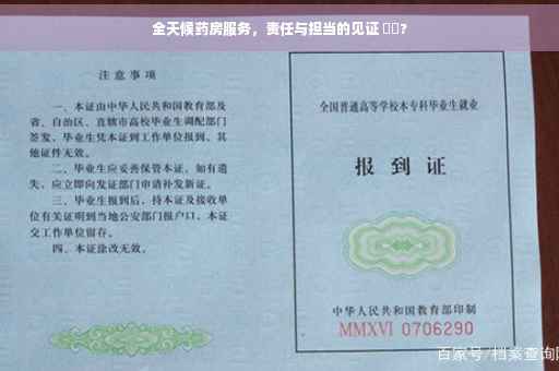 全天候药房服务，责任与担当的见证 ⚡️?