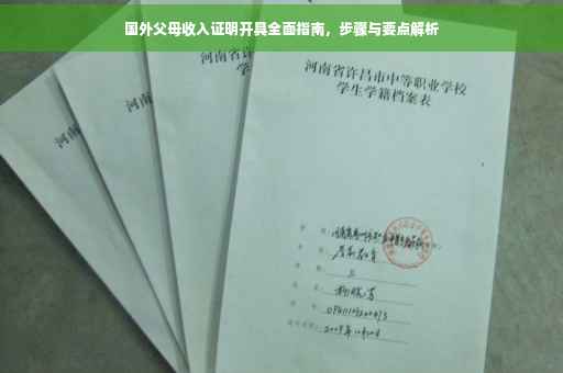 国外父母收入证明开具全面指南，步骤与要点解析