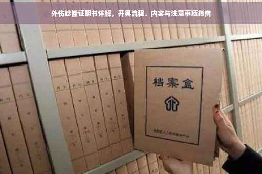 外伤诊断证明书详解，开具流程、内容与注意事项指南