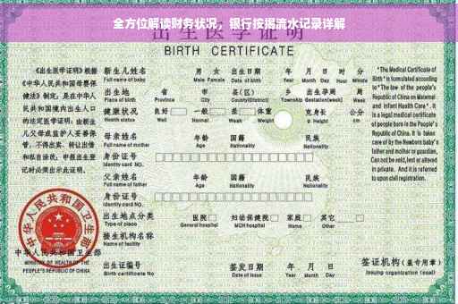全方位解读财务状况，银行按揭流水记录详解