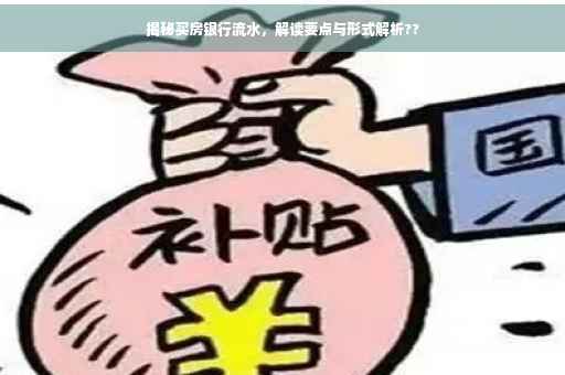 揭秘买房银行流水，解读要点与形式解析??