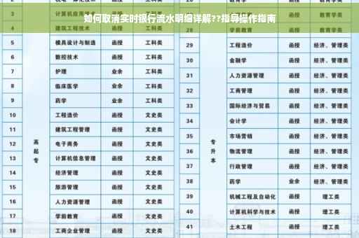 如何取消实时银行流水明细详解??指导操作指南