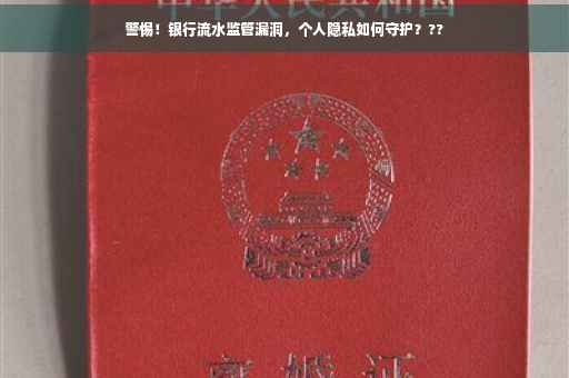 警惕！银行流水监管漏洞，个人隐私如何守护？??
