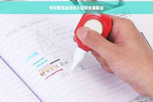 专利费用减免收入证明全面解读