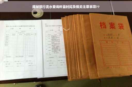 揭秘银行流水查询所需时间及相关注意事项??