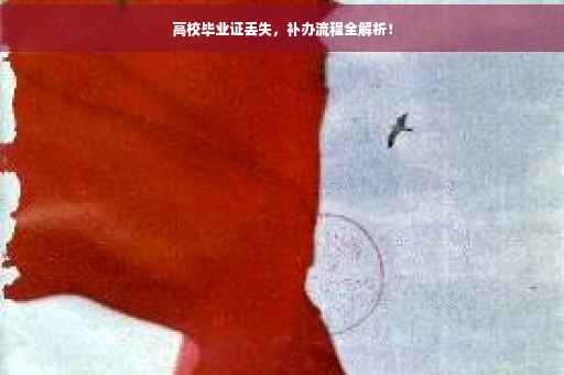 高校毕业证丢失，补办流程全解析！