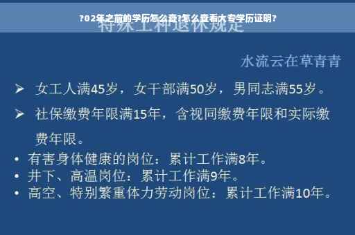 ?02年之前的学历怎么查?怎么查看大专学历证明?