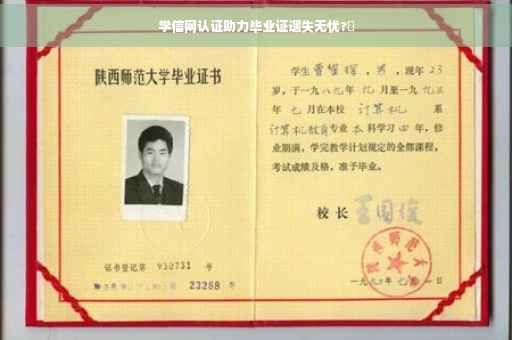 学信网认证助力毕业证遗失无忧?✨