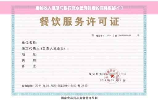 揭秘收入证明与银行流水差异背后的真相探秘?⚡️