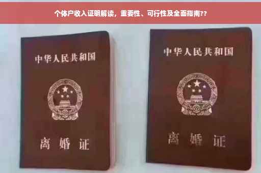 个体户收入证明解读，重要性、可行性及全面指南??