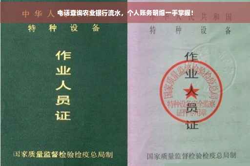电话查询农业银行流水，个人账务明细一手掌握！
