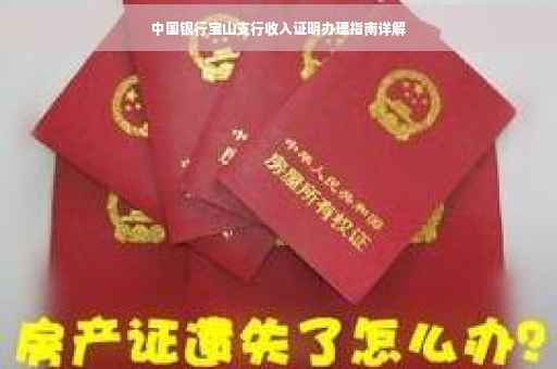 中国银行宝山支行收入证明办理指南详解
