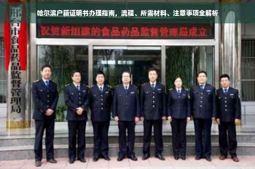 哈尔滨户籍证明书办理指南，流程、所需材料、注意事项全解析