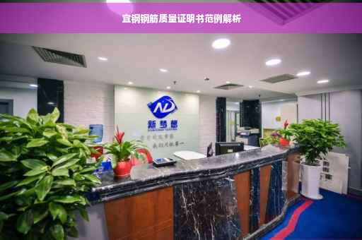 宣钢钢筋质量证明书范例解析