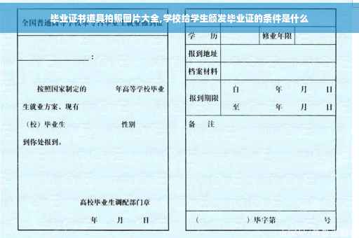 毕业证书道具拍照图片大全,学校给学生颁发毕业证的条件是什么