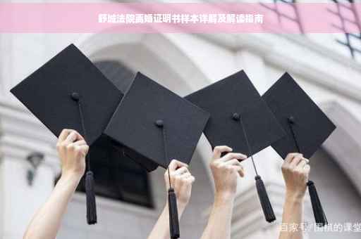 舒城法院离婚证明书样本详解及解读指南