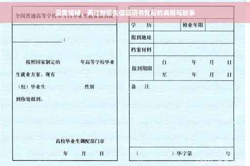 深度揭秘，两江新区失信证明书背后的真相与故事