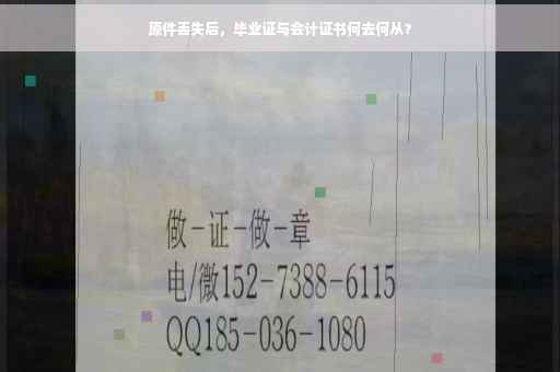 原件丢失后，毕业证与会计证书何去何从？